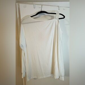 Chic White Long Sleeve Women's Top